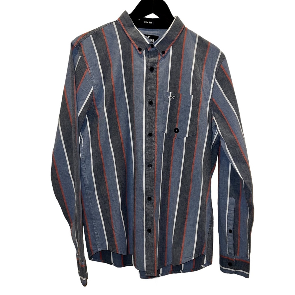 Hollister Coupe Slim Epic Flex Long Sleeve Button Down Size Medium NWT